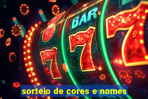 sorteio de cores e nomes